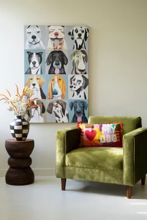 12 Emotional Dogs Oil Painting