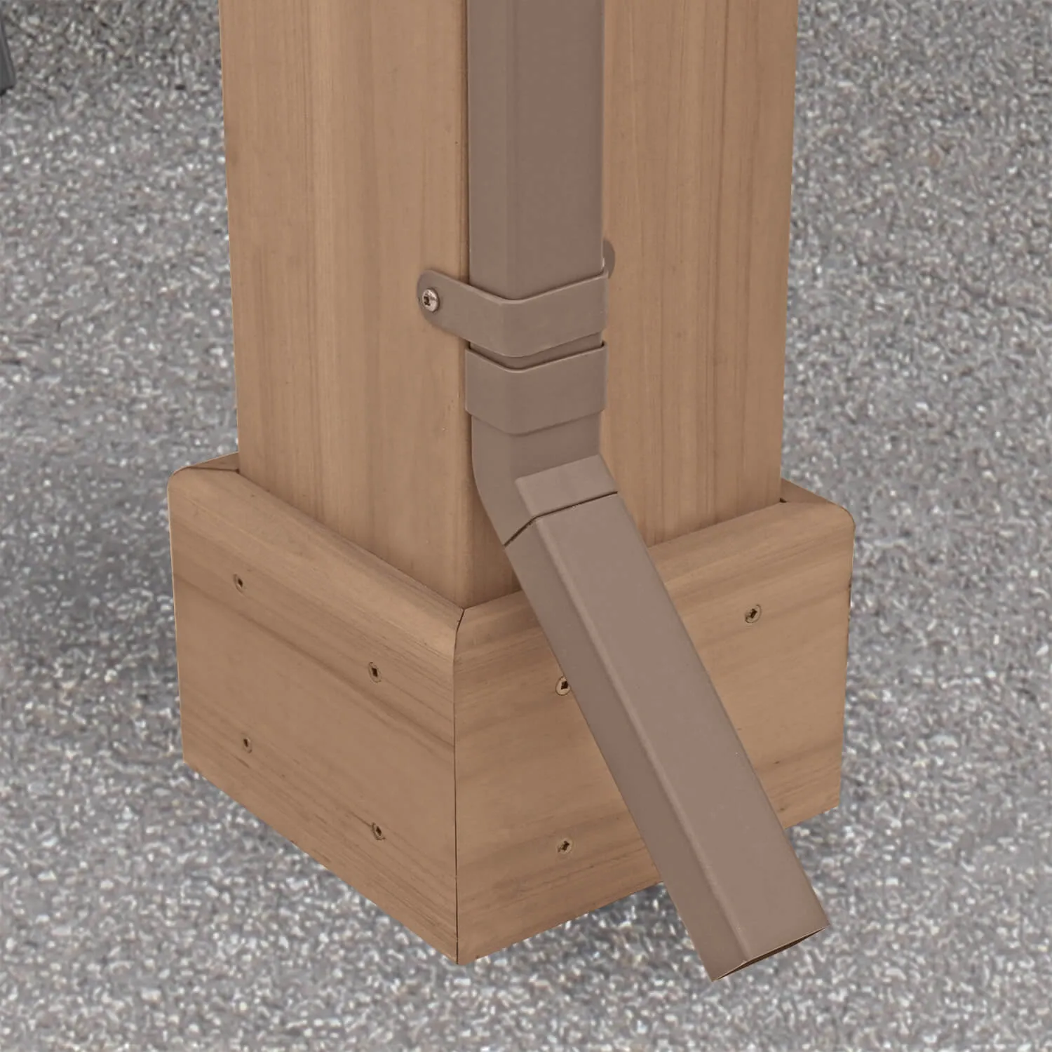 14 x 12 Wood Pavilion Rain Gutter Kit