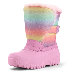 3D Unicorn Flower Snow Boots