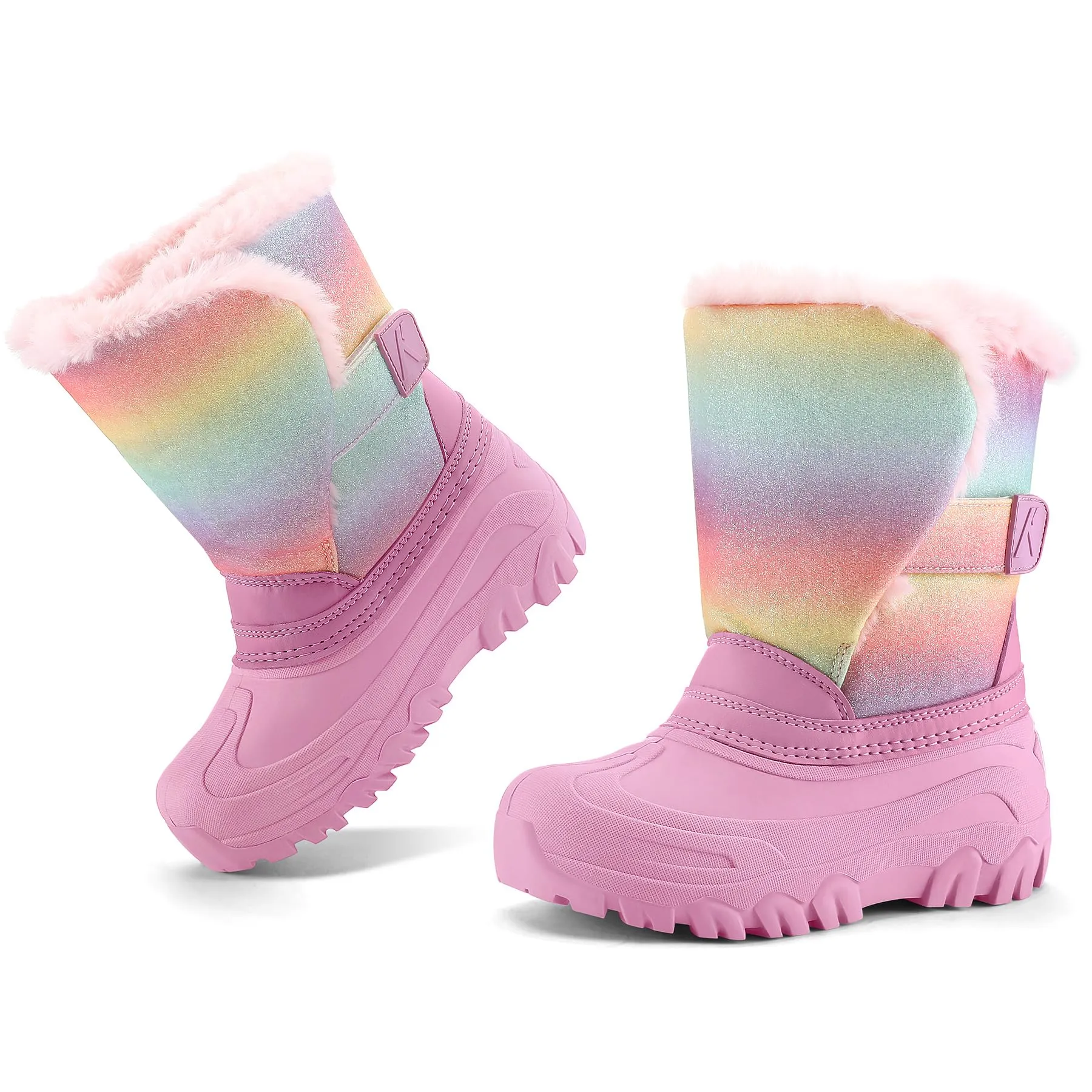3D Unicorn Flower Snow Boots