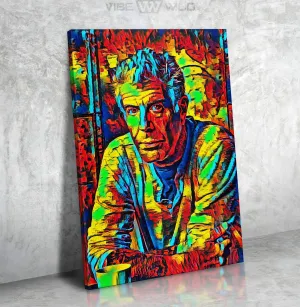 Anthony Bourdain Canvas Art Colorful Painting