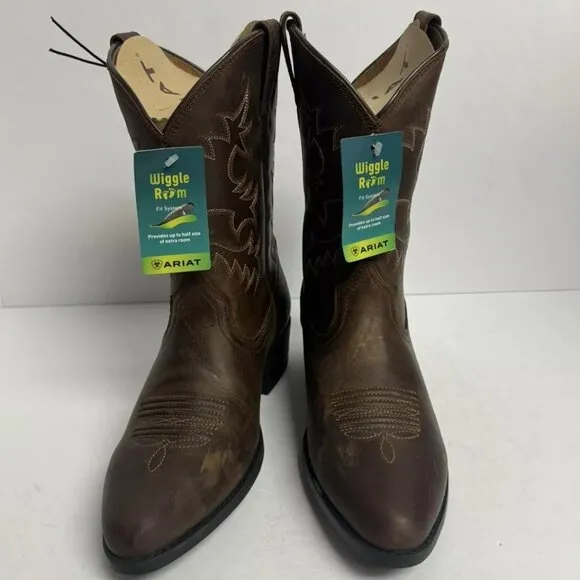 Ariat Heritage Western Boot Brown Size 4.5 M Big Kid