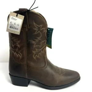 Ariat Heritage Western Boot Brown Size 4.5 M Big Kid