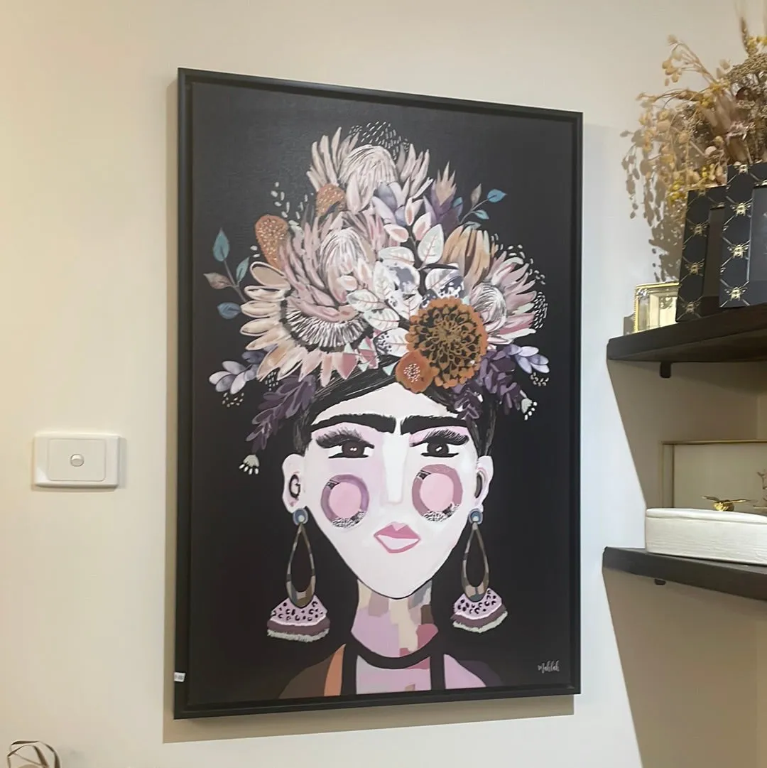 Autumn Frida by Inkheart Canvas Print | Framed