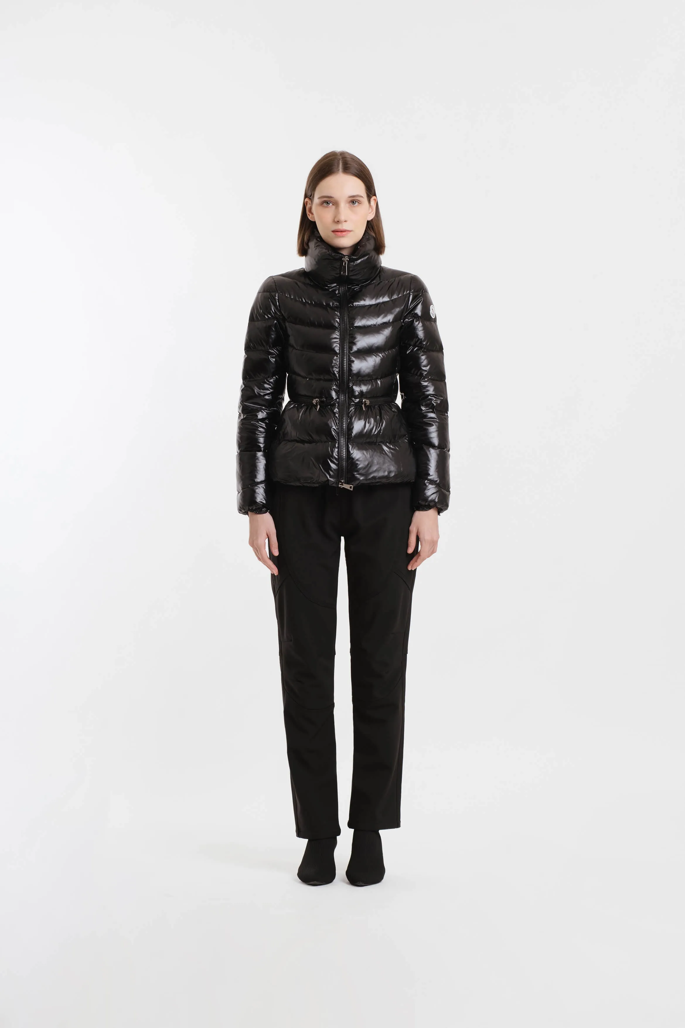 Black Relaxed Waterproof Snow Pants