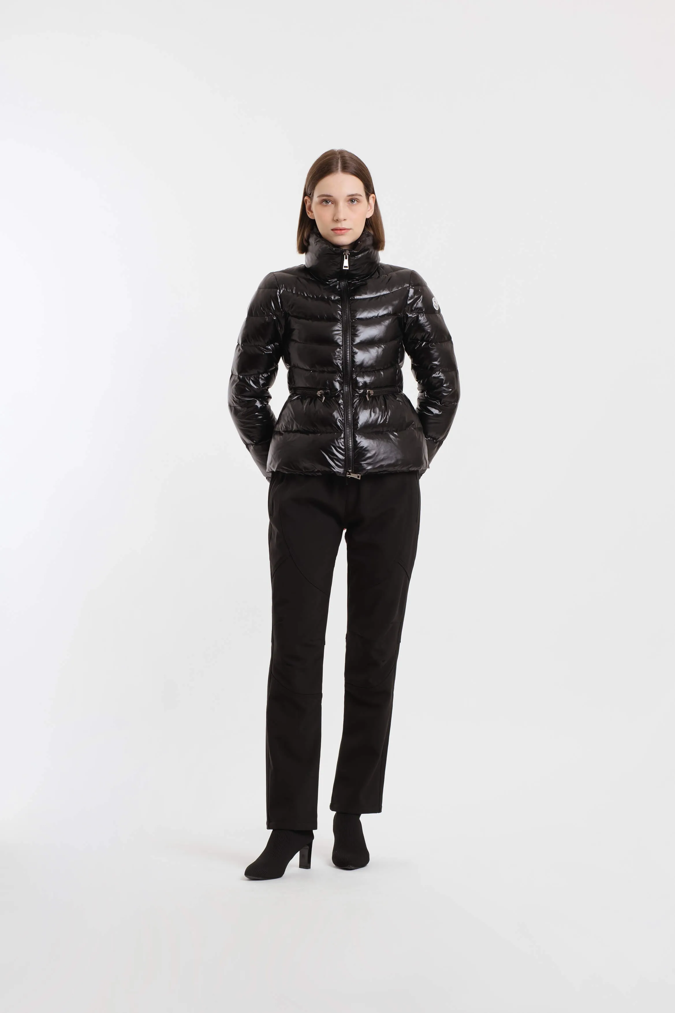 Black Relaxed Waterproof Snow Pants
