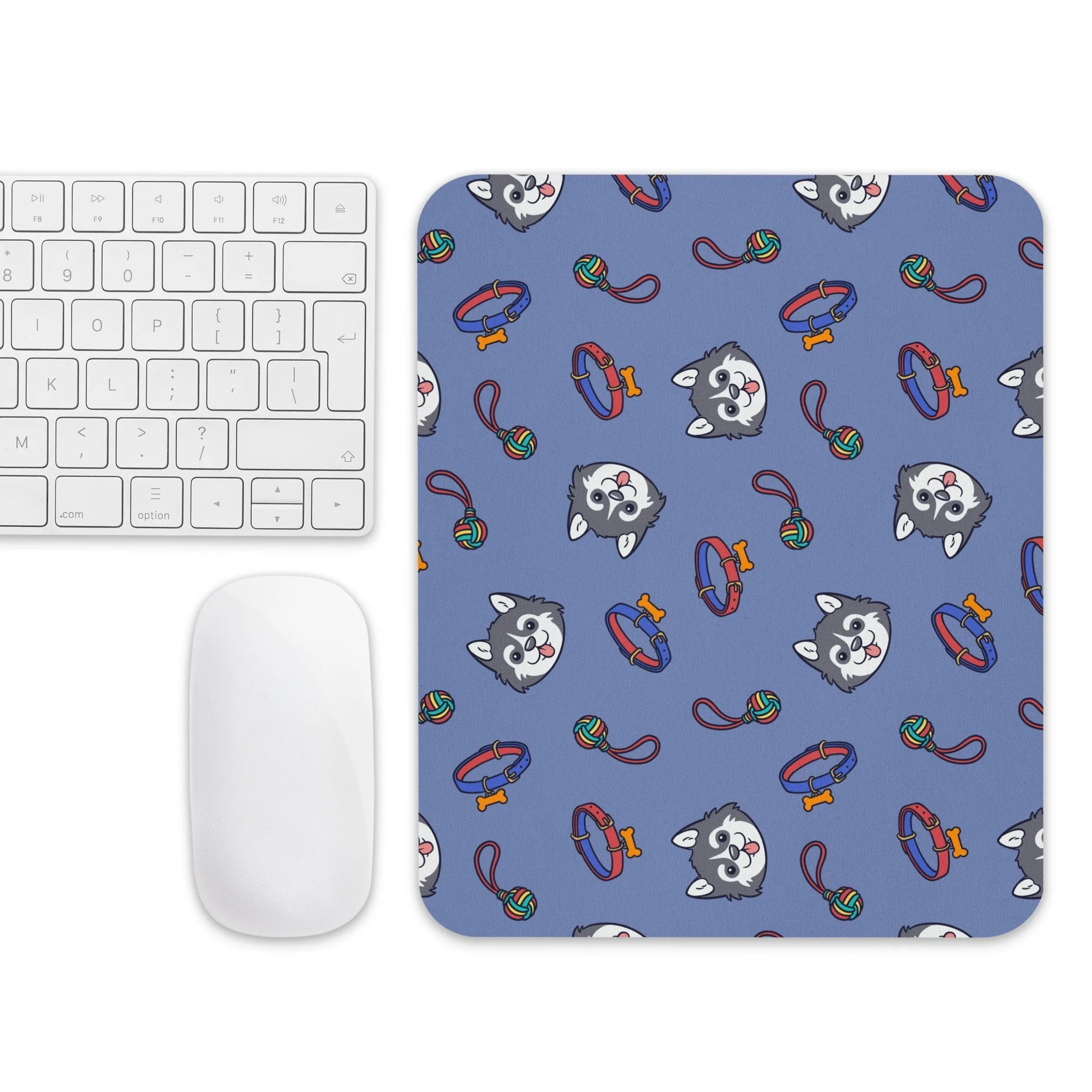 Blue Kids Dog Mouse Pad