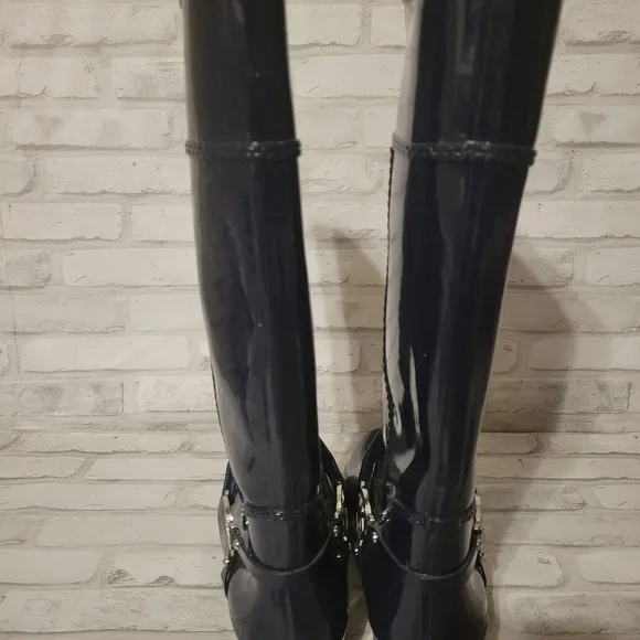Blue Micheal Kors Rain Boots Size 10