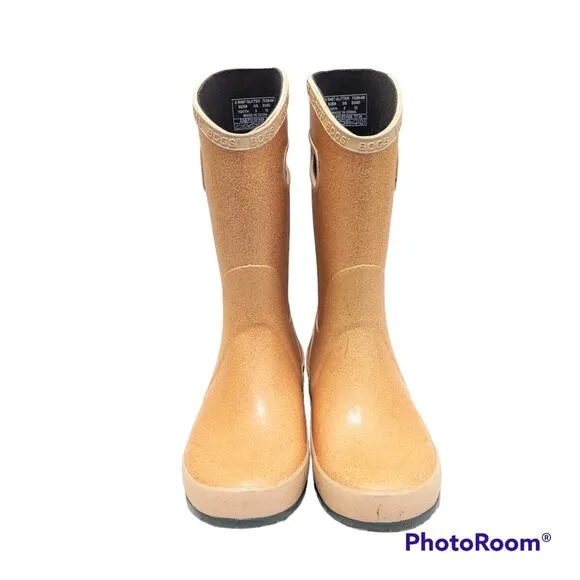 Bogs K RNBT Glitter Rain Boots Youth Size 3