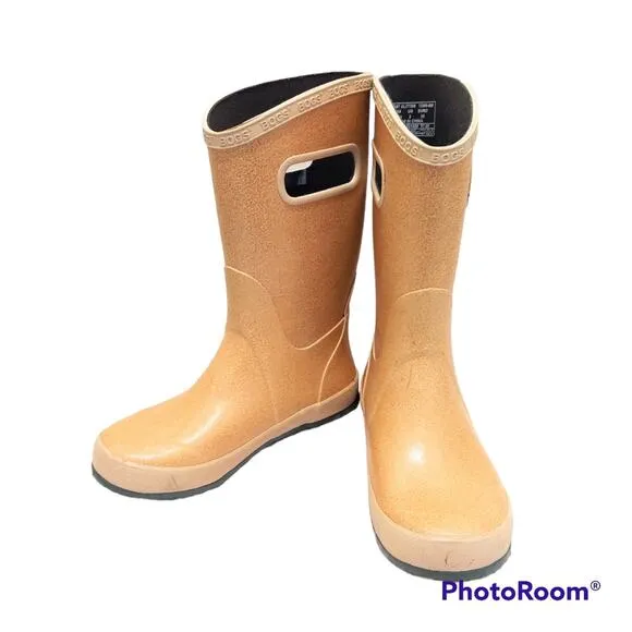 Bogs K RNBT Glitter Rain Boots Youth Size 3