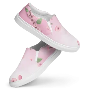 Bold Cherry Blossoms Slip on Shoes for All Day Comfort
