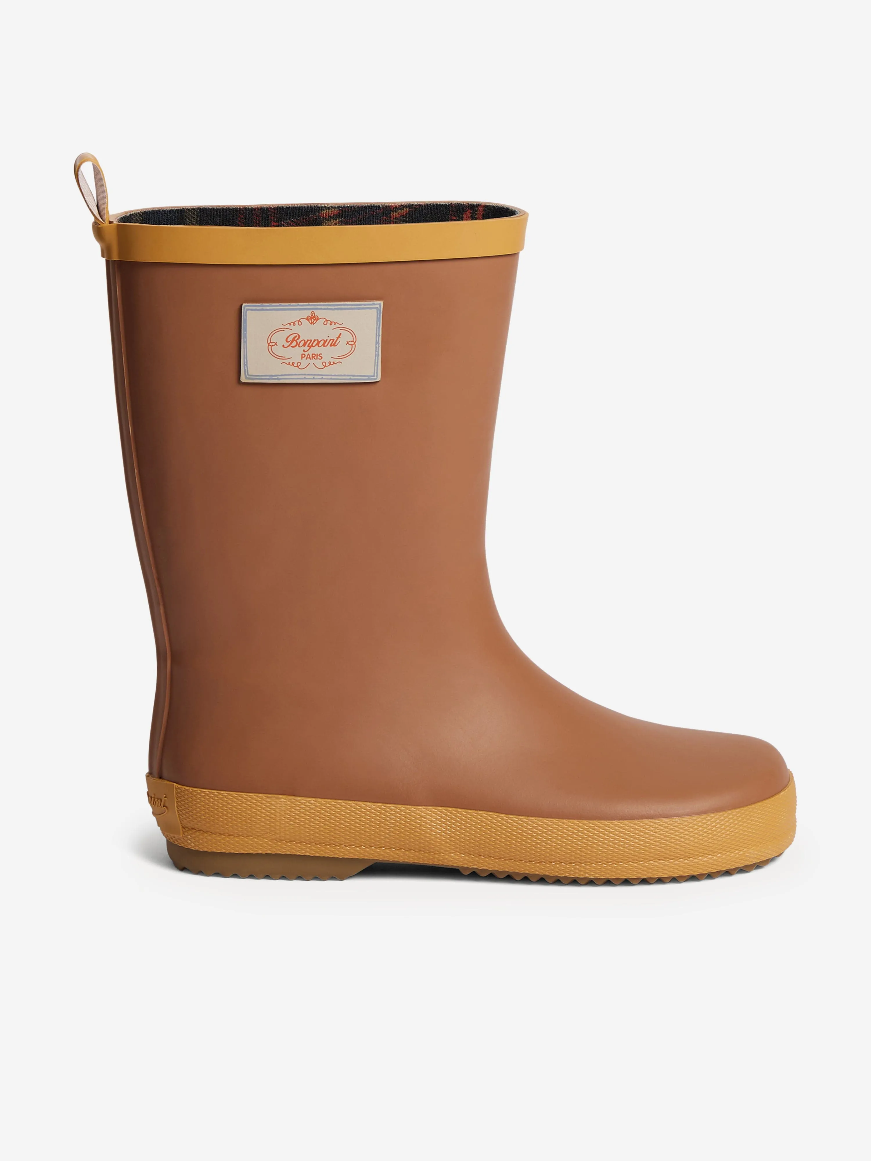Bonpoint Girls Gilles Rain Boots in Brown
