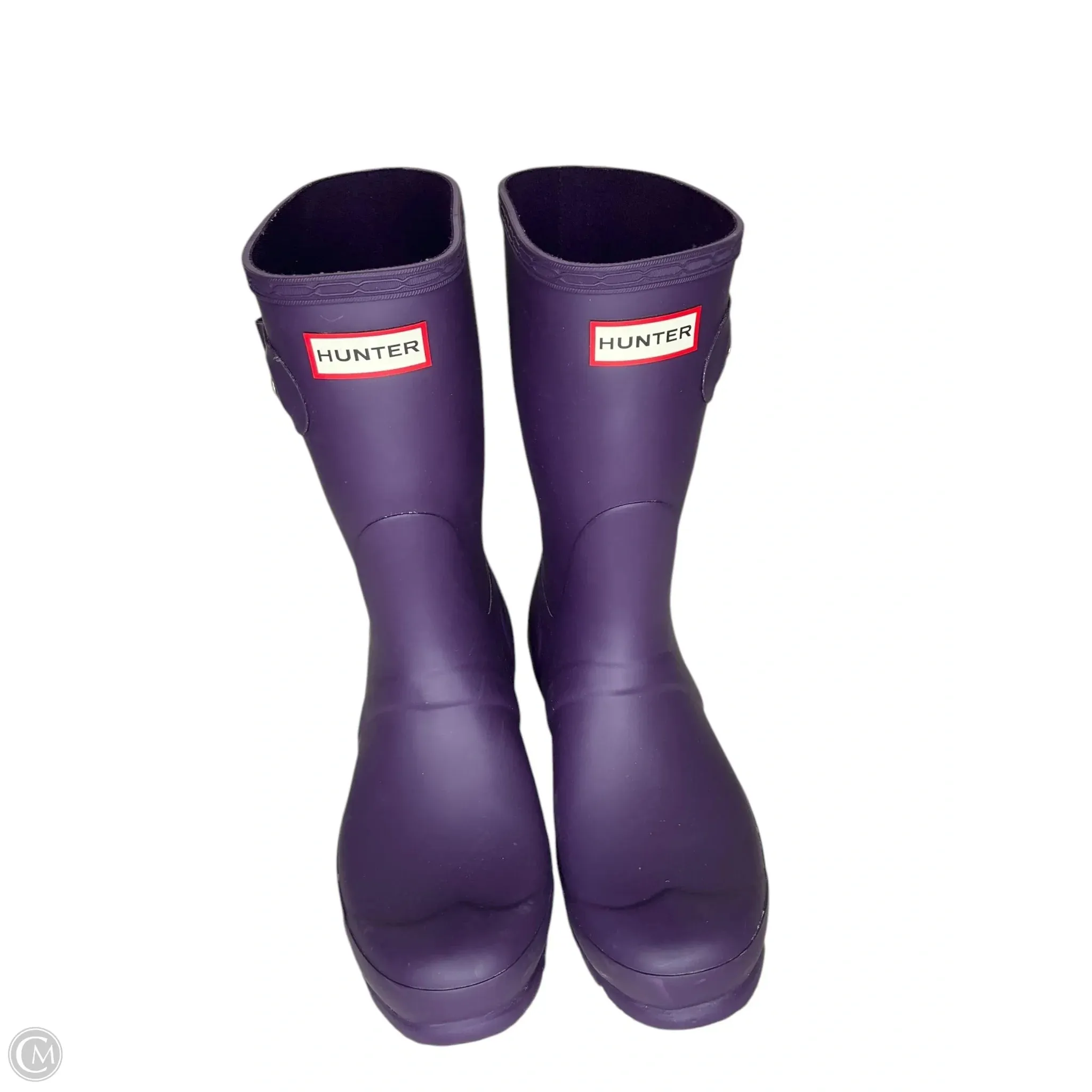 Boots Rain By Hunter In Purple, Size: 8