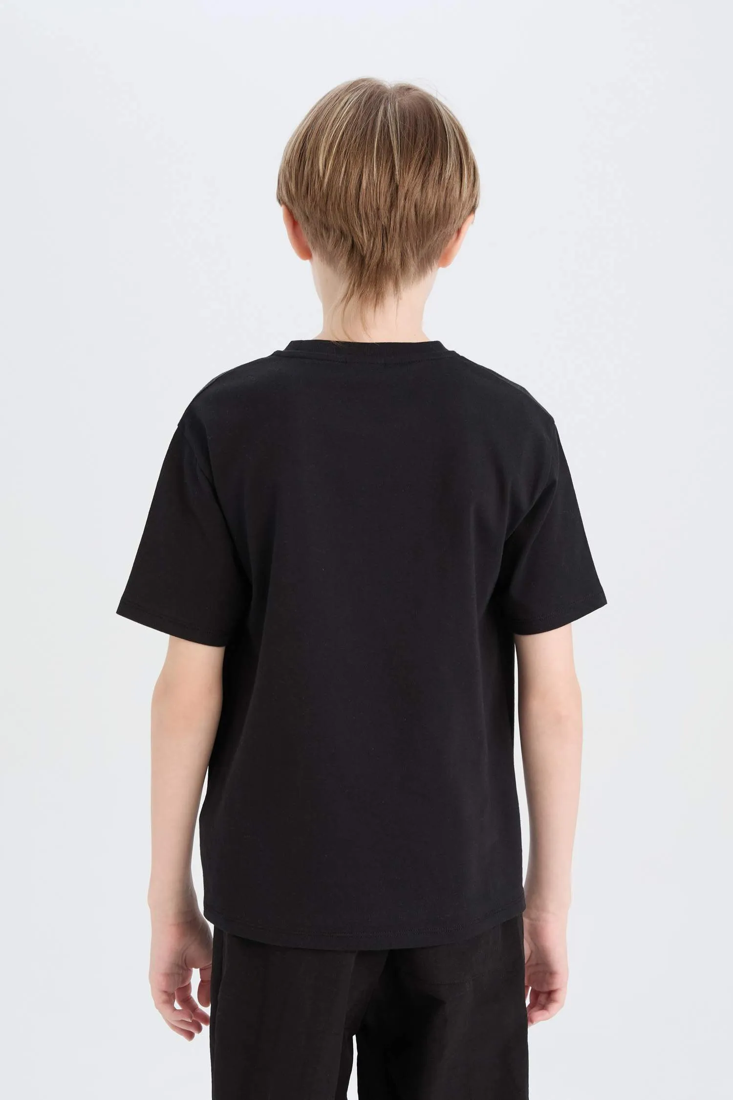 Boy Crew Neck Printed Short Sleeve T-Shirt