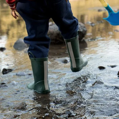 Boy&Girl Rain Boots Waterproof  Dark Green-KomForme