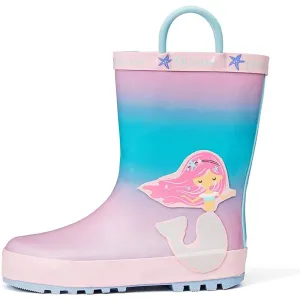 Boy&Girl Rain Boots Waterproof Princess Mermaid - K KomForme