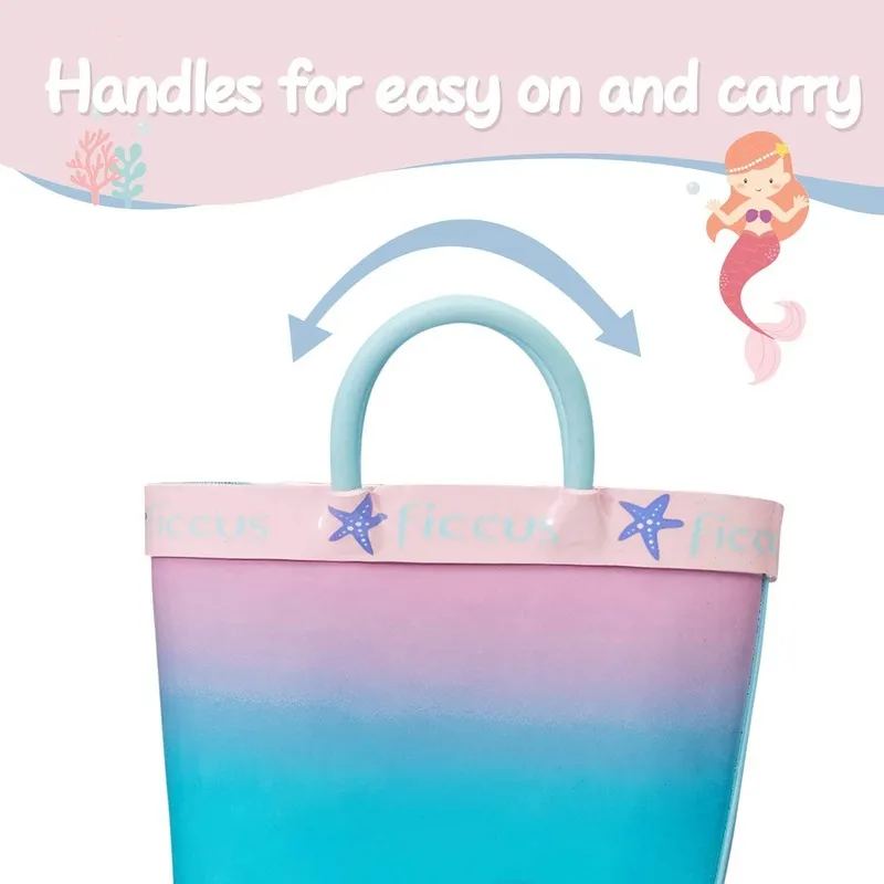 Boy&Girl Rain Boots Waterproof Princess Mermaid - K KomForme