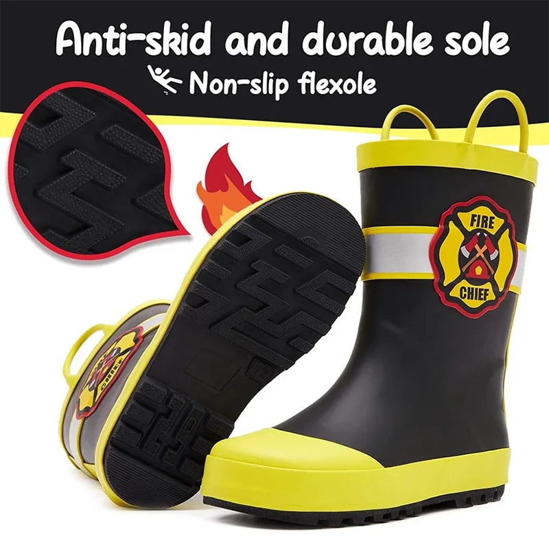 Boy&Girl Rain Boots Waterproof Yellow - K KomForme