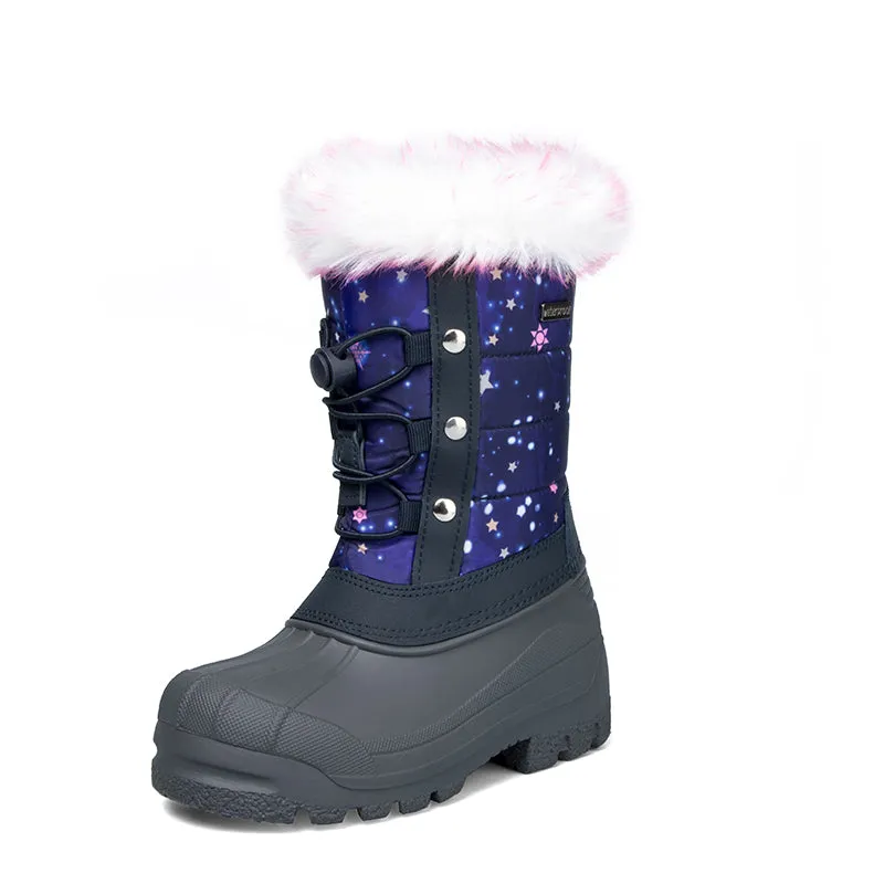 Boys and Girls Snow Boots Insulated Fur Lined Warm Anti-Slip Waterproof Winter Boot -K KomForme