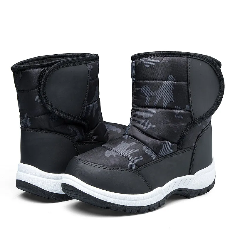 Boys and Girls Snow Boots Warm Anti-Slip Outdoor Winter Shoes - K KomForme