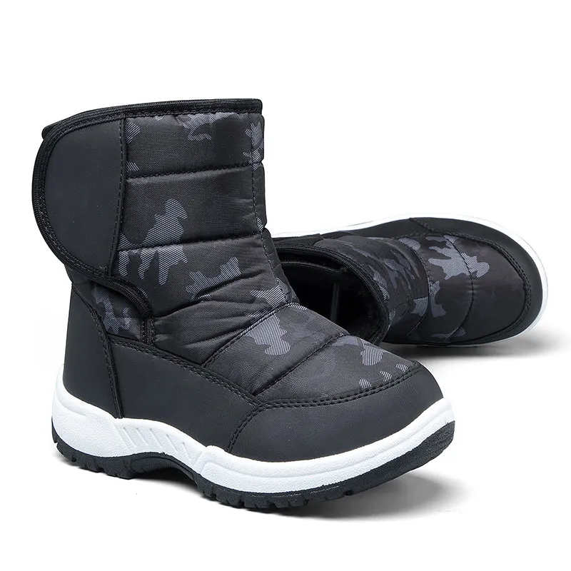 Boys and Girls Snow Boots Warm Anti-Slip Outdoor Winter Shoes - K KomForme