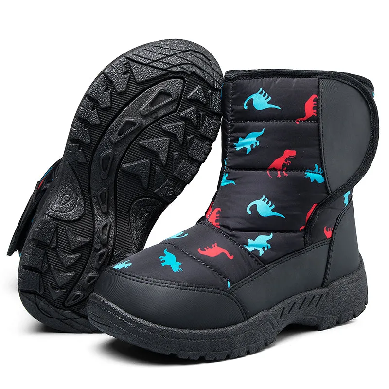 Boys and Girls Snow Boots Warm Anti-Slip Outdoor Winter Shoes - K KomForme