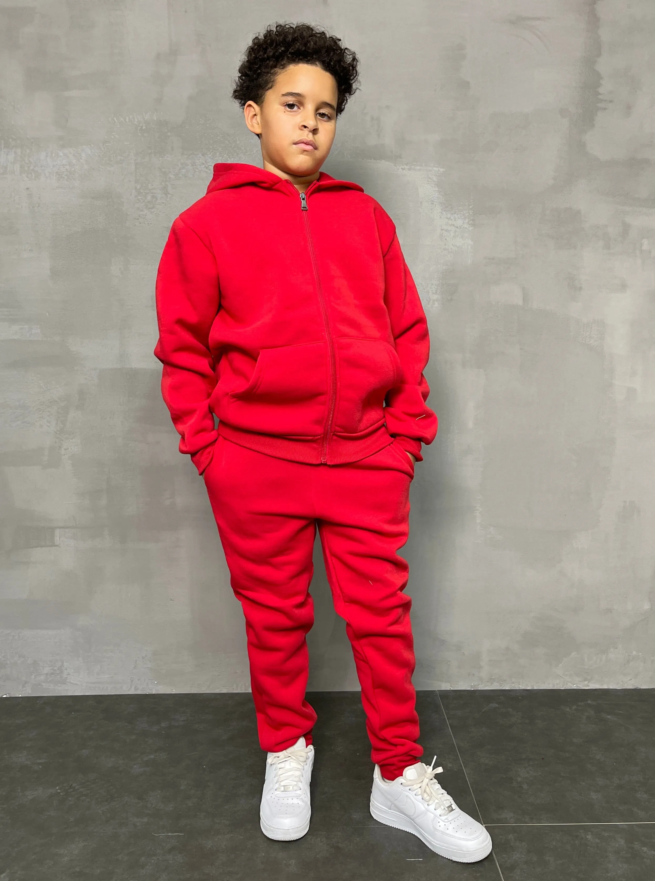 BT-BTF22591K- Kid's Zipdown Hoodie Sweatsuit (8PCS)