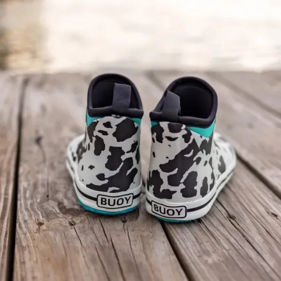 BUOY BOOTS Kids Cow Print Buoy Boots