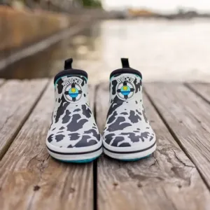 BUOY BOOTS Kids Cow Print Buoy Boots