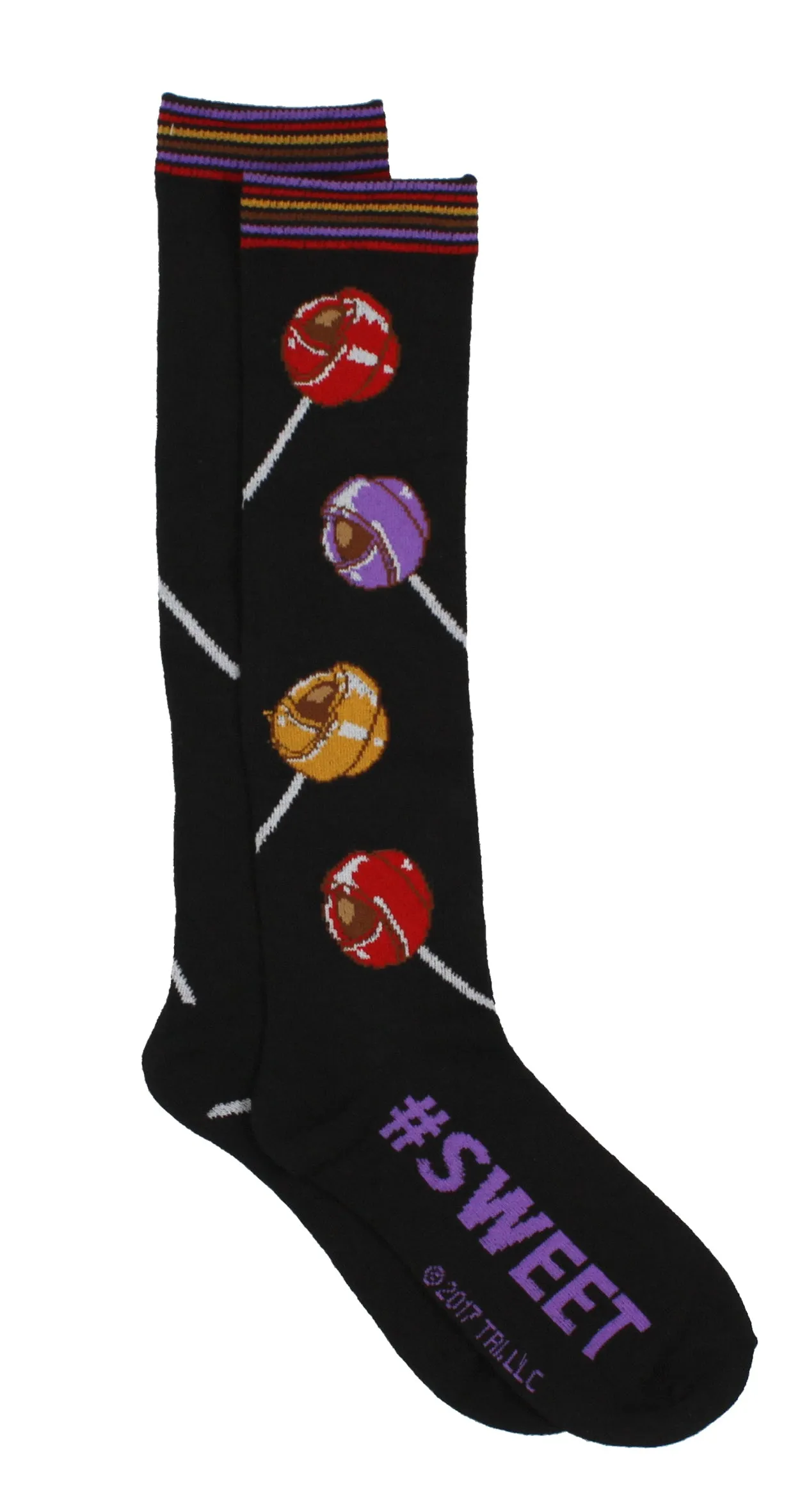 Charms Candy Tootsie Roll Pop Knee High Socks 2-Pack