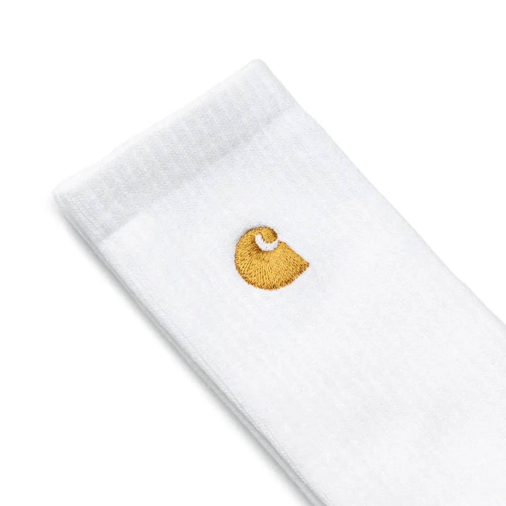 Chase Socks | White