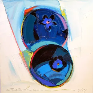 Chow - 12"x12" Oil Painting - "Married Blues"