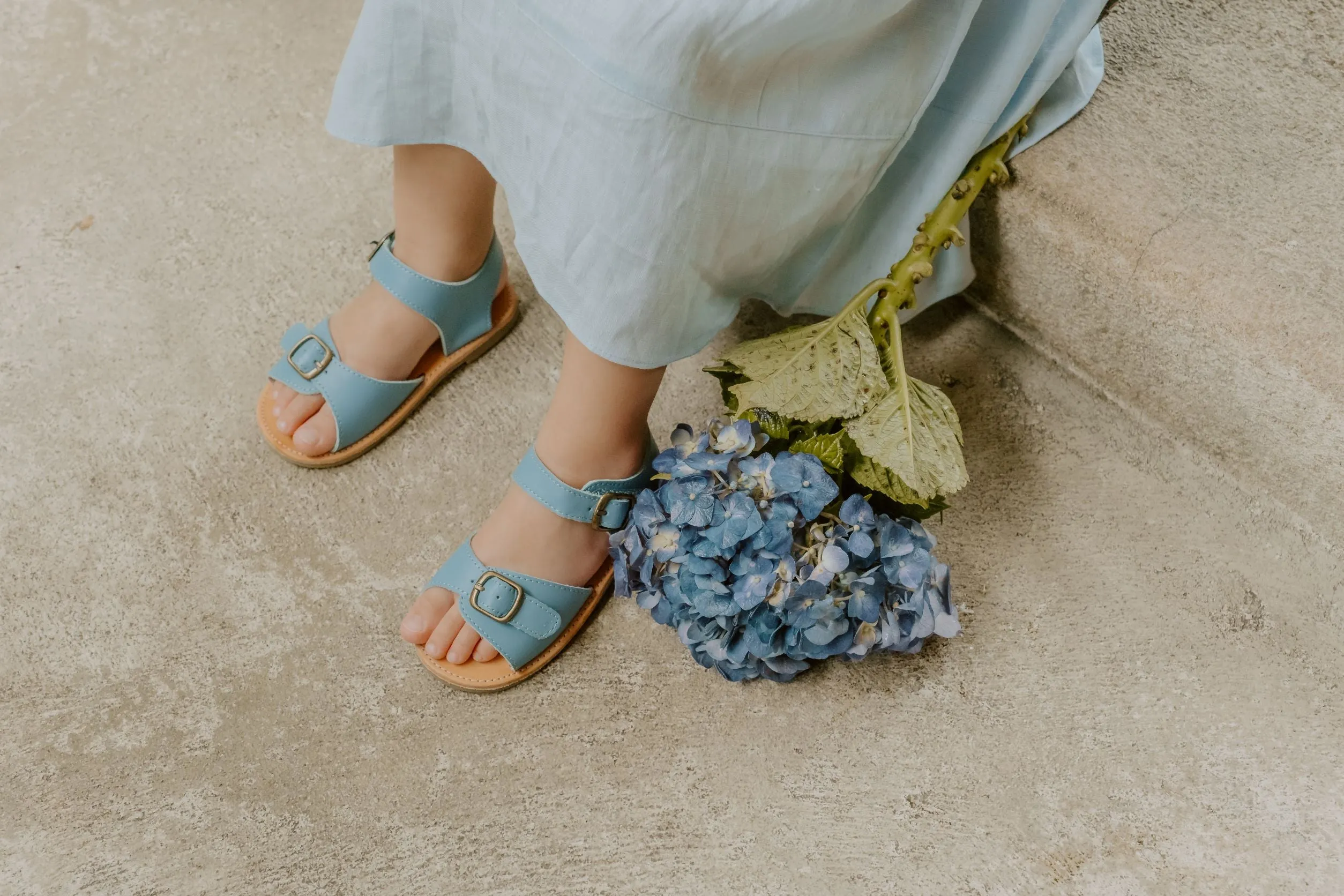 Classic Day Sandal - Dusty Blue