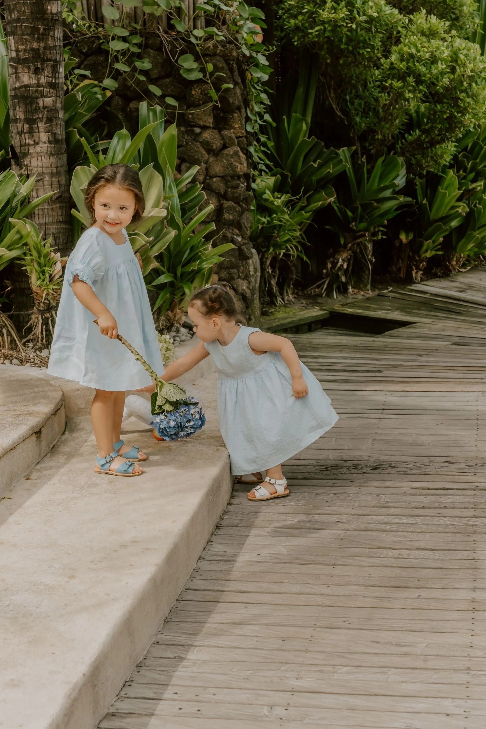 Classic Day Sandal - Dusty Blue