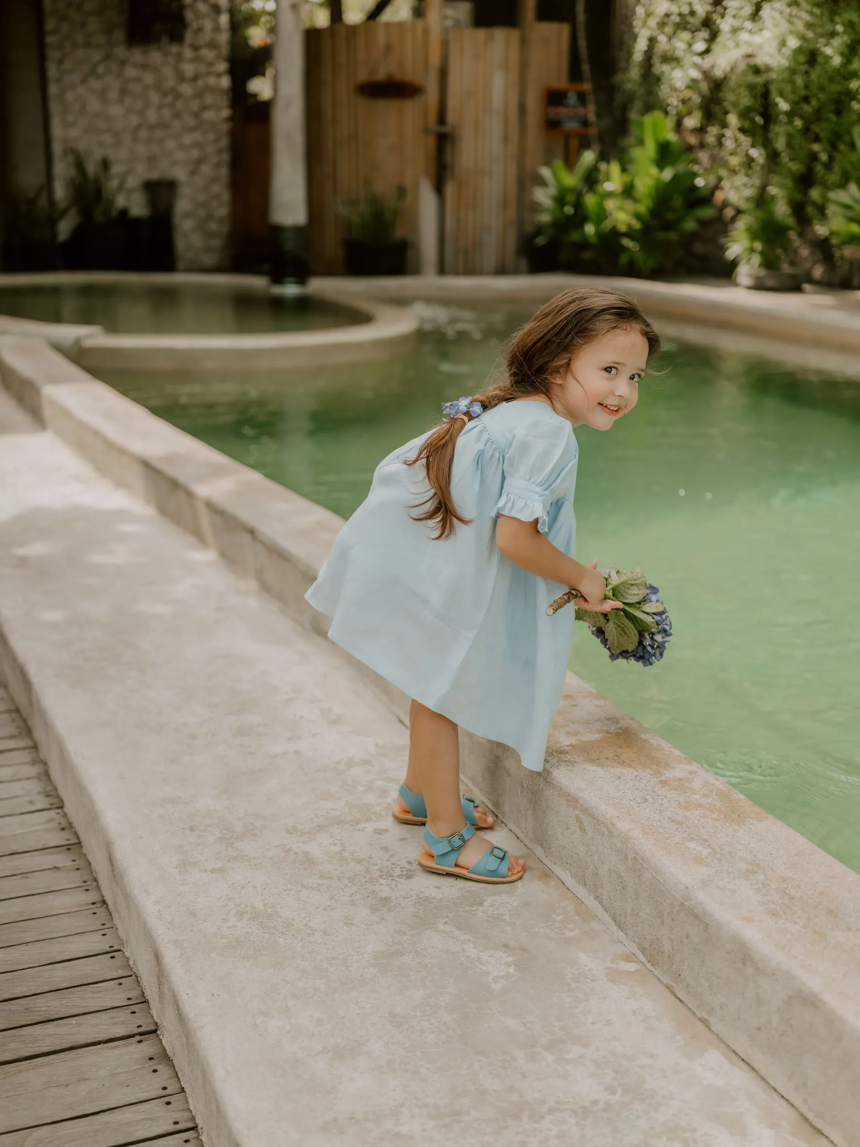 Classic Day Sandal - Dusty Blue