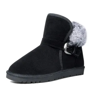 Classic Mid-calf Fur Lining Snow Boots
