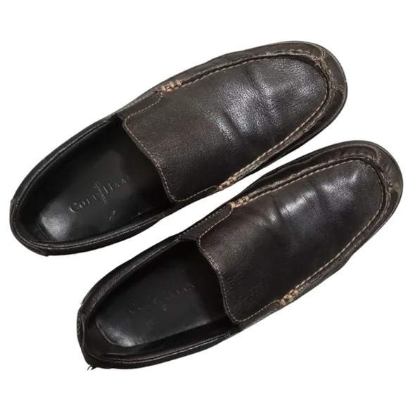Cole Haan Men's Tucker Venetian in Waxy Pull-Up Leather and Soft Suede S…