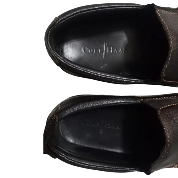 Cole Haan Men's Tucker Venetian in Waxy Pull-Up Leather and Soft Suede S…