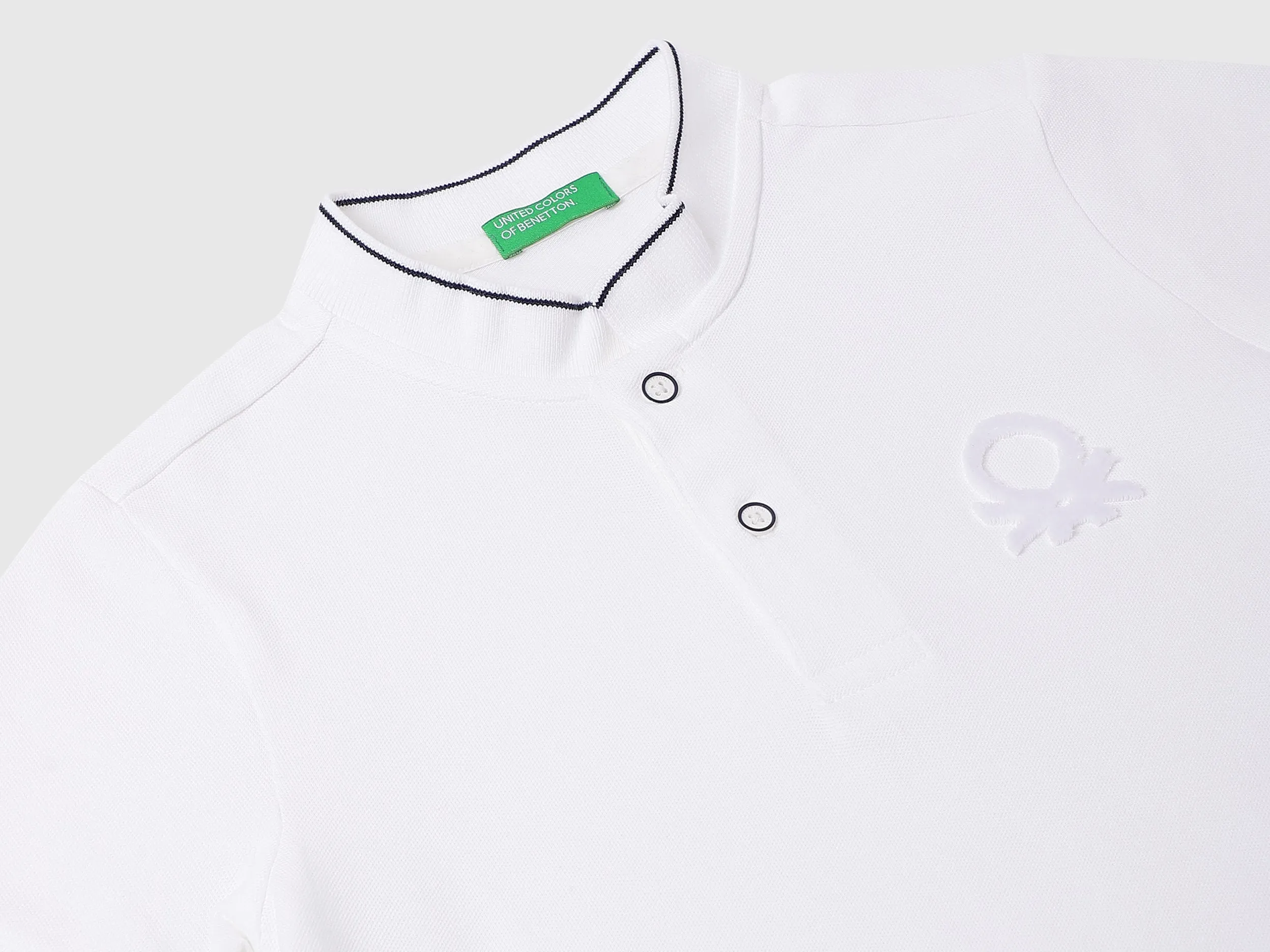 Cotton Blend Solid Polo Neck Boys T-shirts