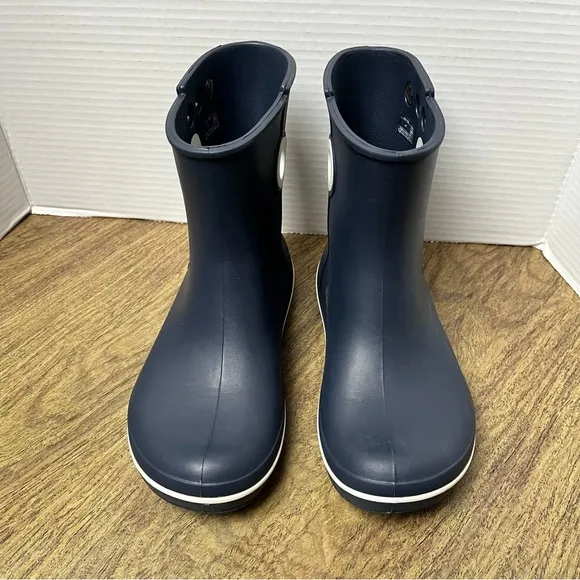Crocs Jaunt‎ Shorty Rain Boot Navy Blue Rain Boots Size 7