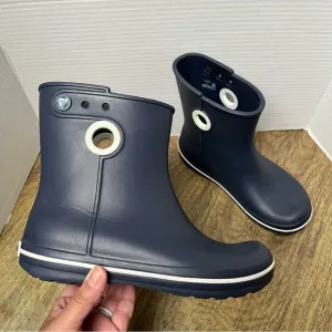 Crocs Jaunt‎ Shorty Rain Boot Navy Blue Rain Boots Size 7