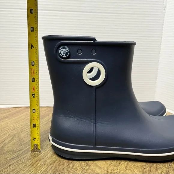 Crocs Jaunt‎ Shorty Rain Boot Navy Blue Rain Boots Size 7