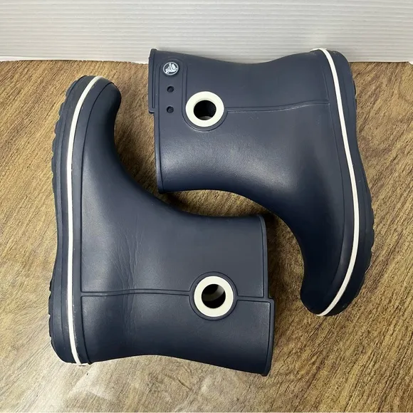 Crocs Jaunt‎ Shorty Rain Boot Navy Blue Rain Boots Size 7