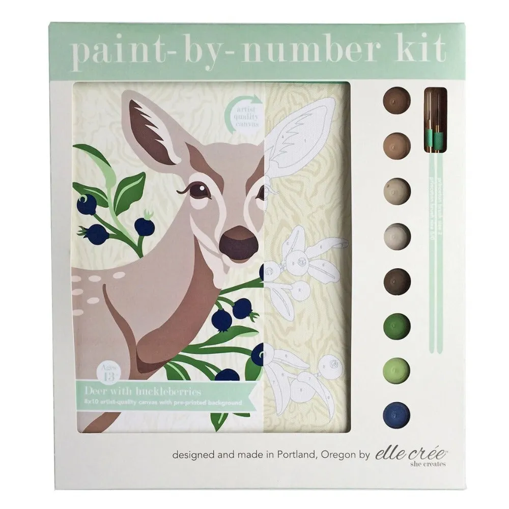 Deer & Huckleberries Paint-by-Number