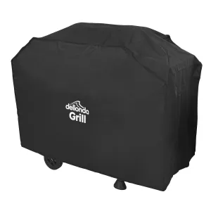 Dellonda Black PVC Cover for BBQs, Water-Resistant 1150 x 920mm