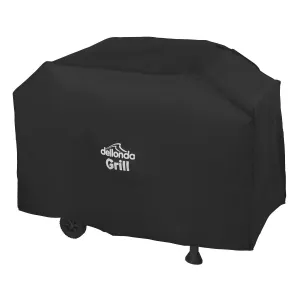 Dellonda Black PVC Cover for BBQs, Water-Resistant 1325 x 1130mm
