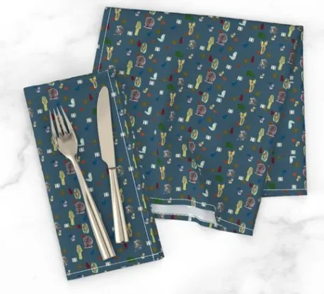 Dinner Napkins <br/> The Great Mother, Cobalt