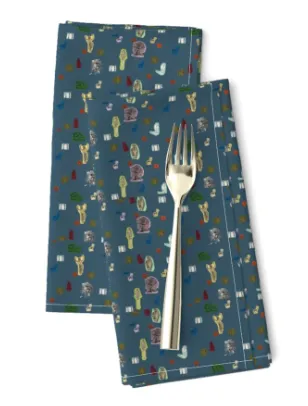 Dinner Napkins <br/> The Great Mother, Cobalt