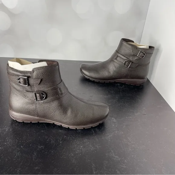 EASY SPIRIT Women’s Aurelia Booties Dark Brown Sz 5.5