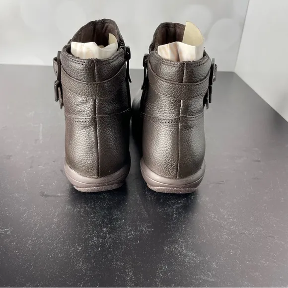 EASY SPIRIT Women’s Aurelia Booties Dark Brown Sz 5.5